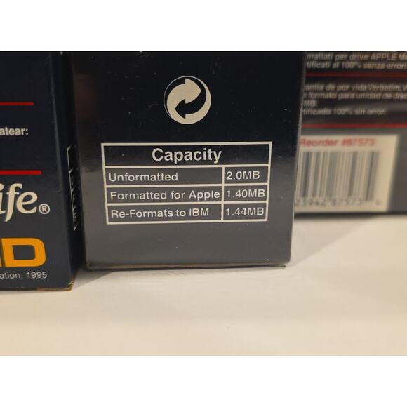 New Qty. 29 Vintage Verbatim 3.5” MF2HD Double Sided High Density Floppy Disks - Picture 8 of 10